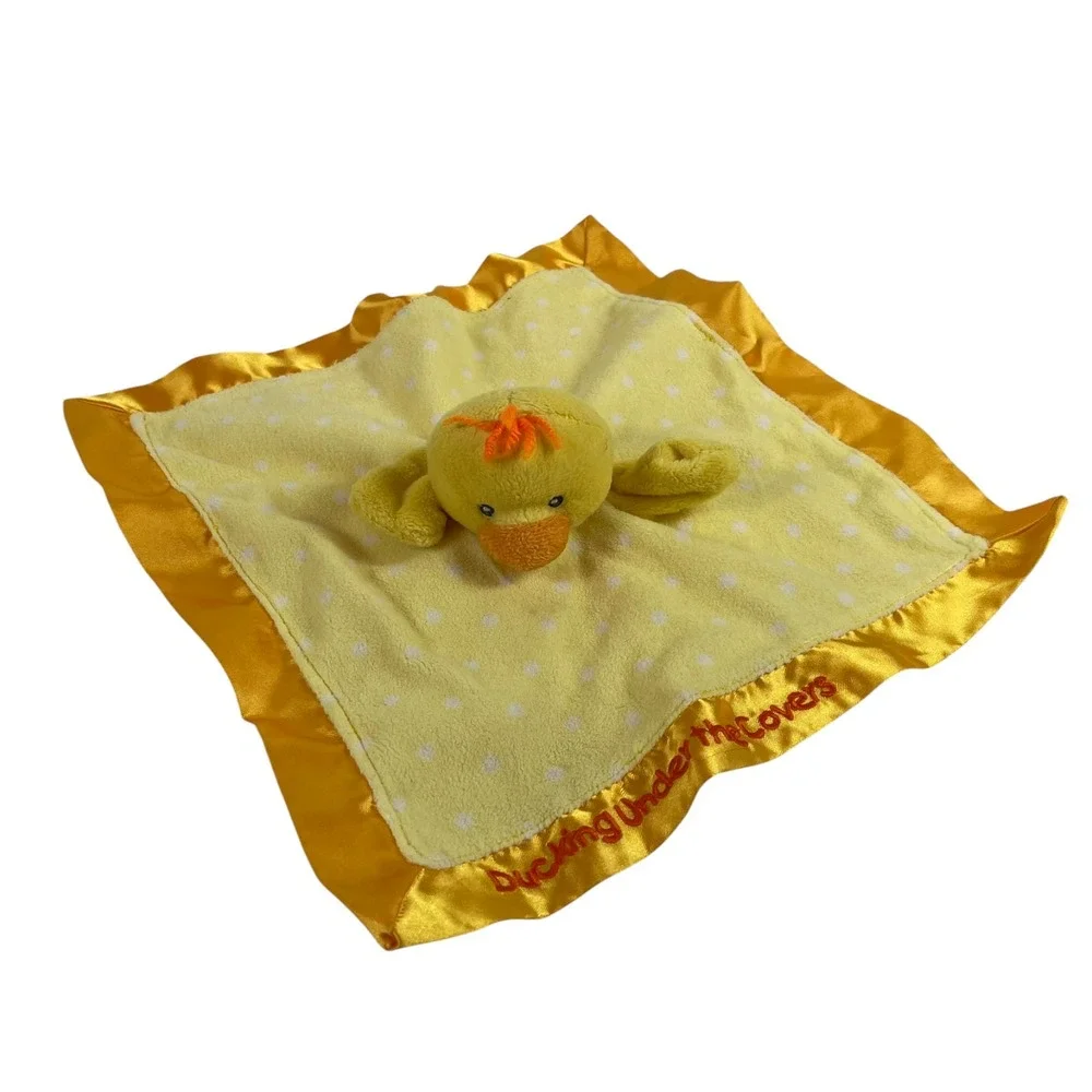Russ Sunshine Yellow Duck Chick Satin Blanket Plush 13